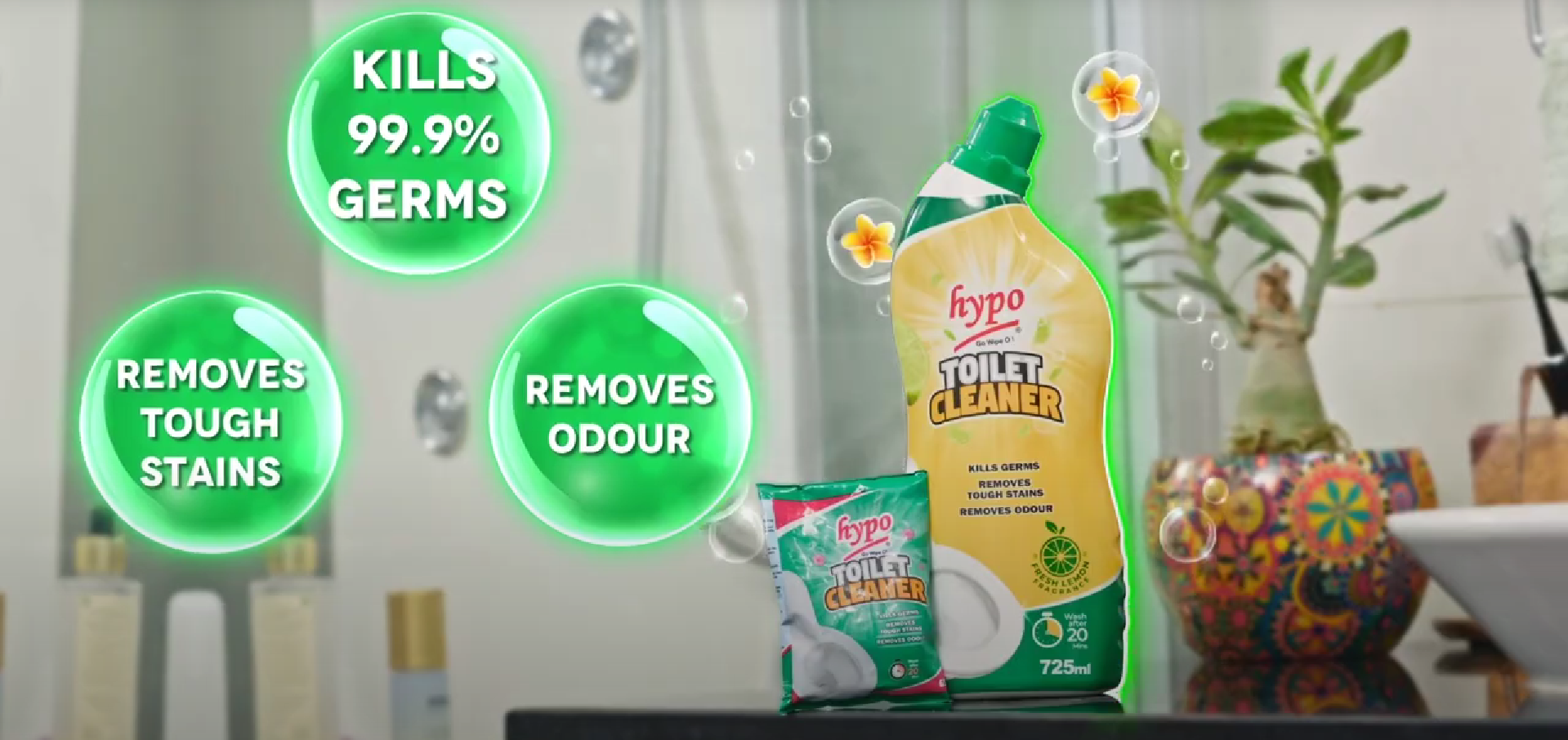 Animated/Explainer 3D Video: Hypo Toilet Cleaner